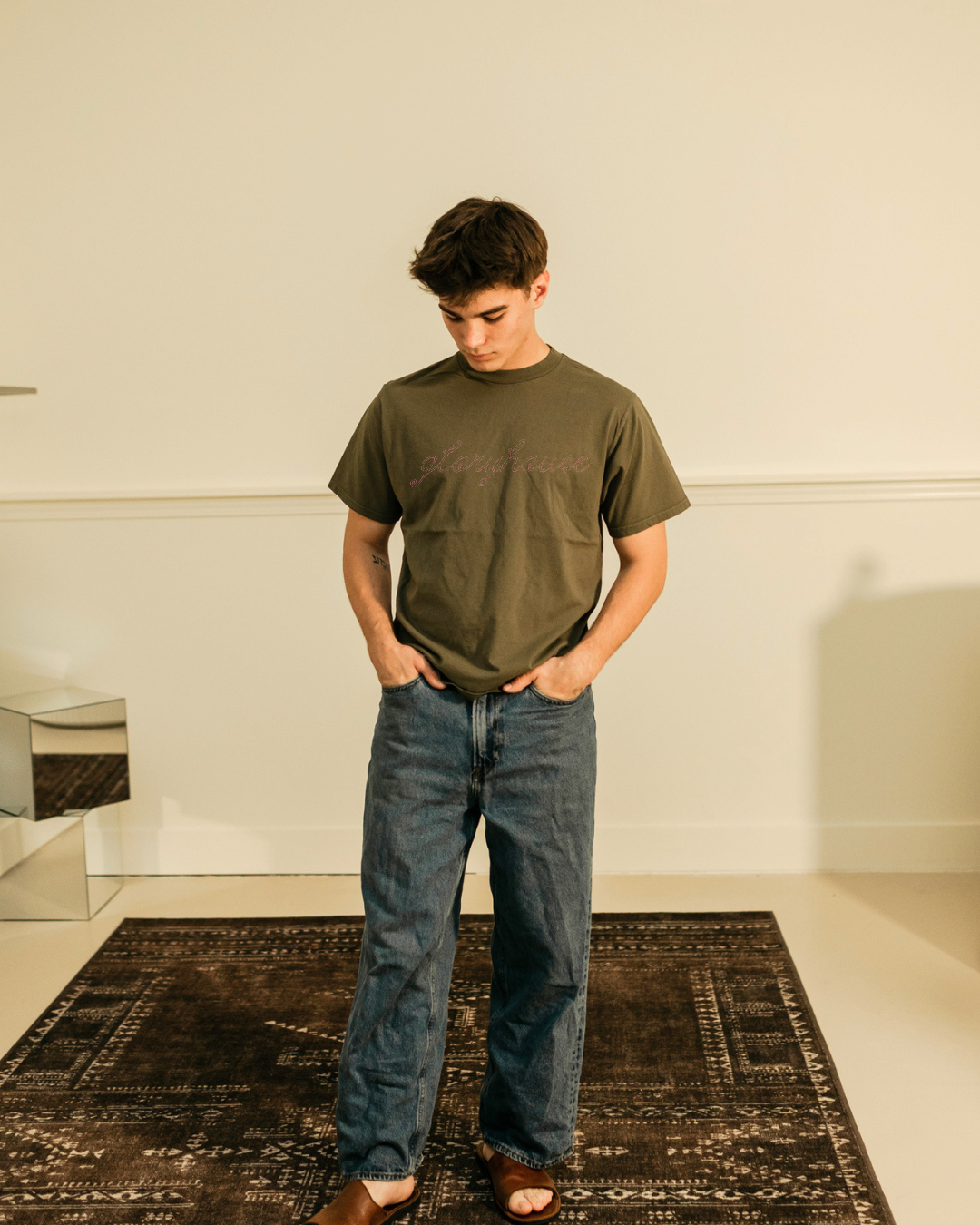 GLORYHOUSE DUSTY OLIVE TEE