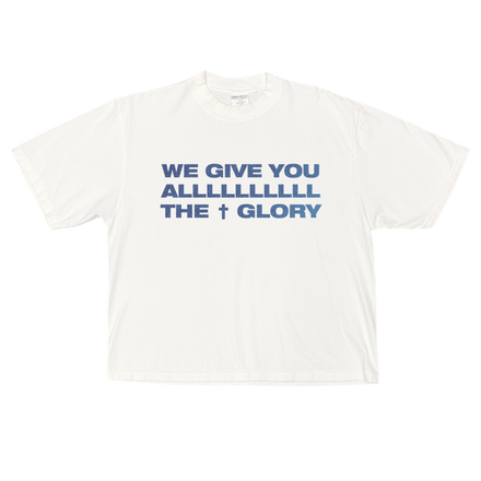 'ALPHA AND OMEGA' BOXY WHITE TEE