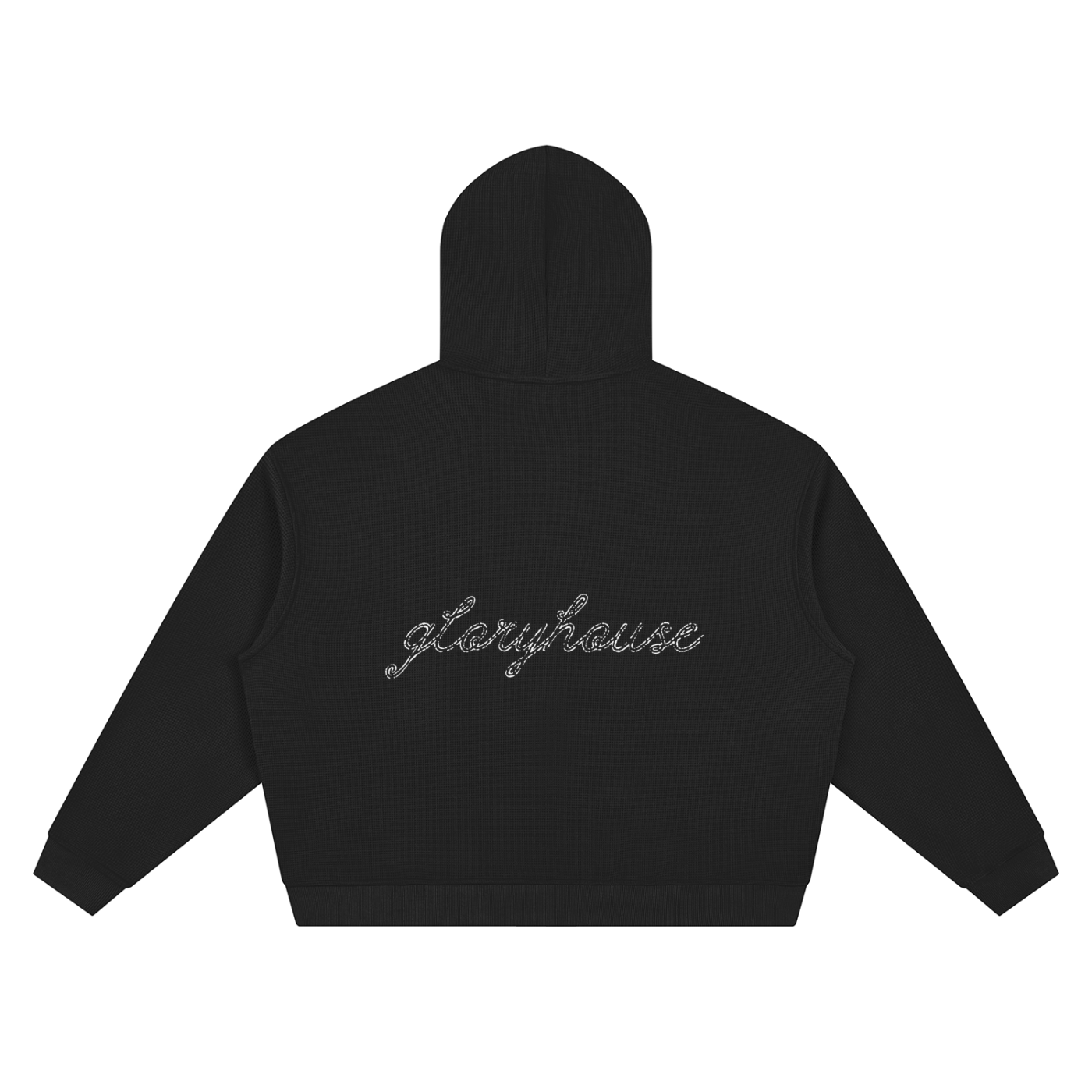 WAFFLEHOUSE BOXY KNIT ZIPUP