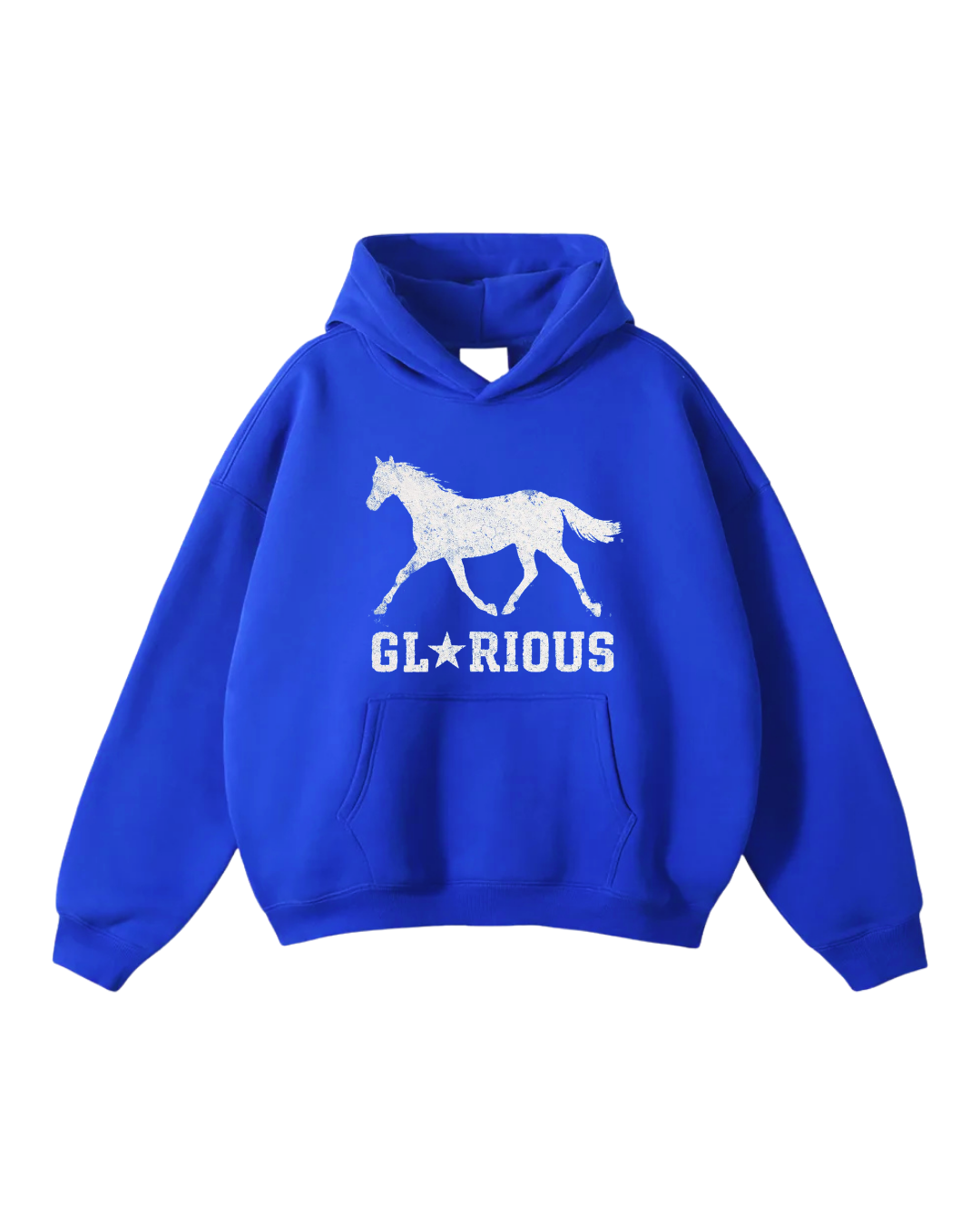 'GLORIOUS' KLEIN BLUE HOODIE