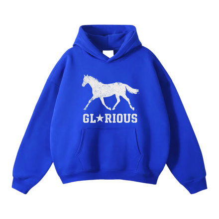'GLORIOUS' KLEIN BLUE HOODIE