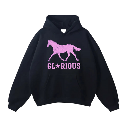 'GLORIOUS' BLACK HOODIE