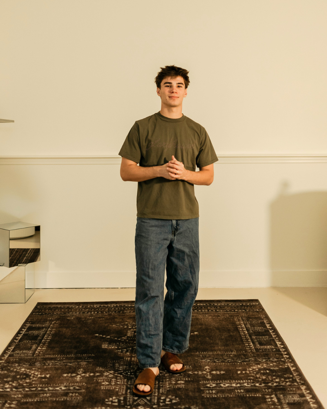 GLORYHOUSE DUSTY OLIVE TEE