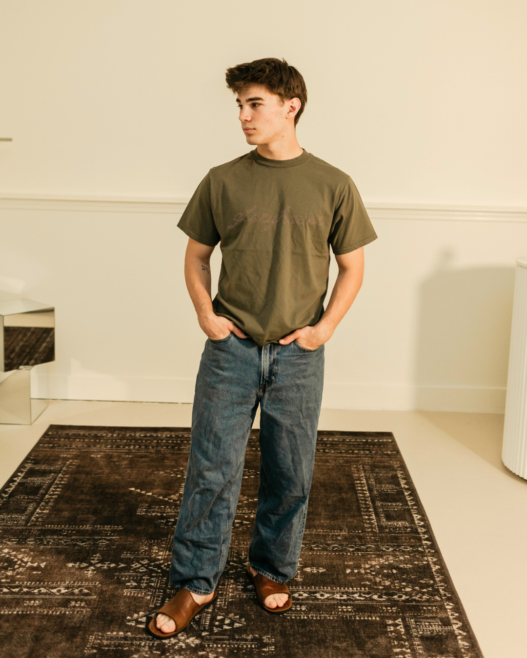 GLORYHOUSE DUSTY OLIVE TEE