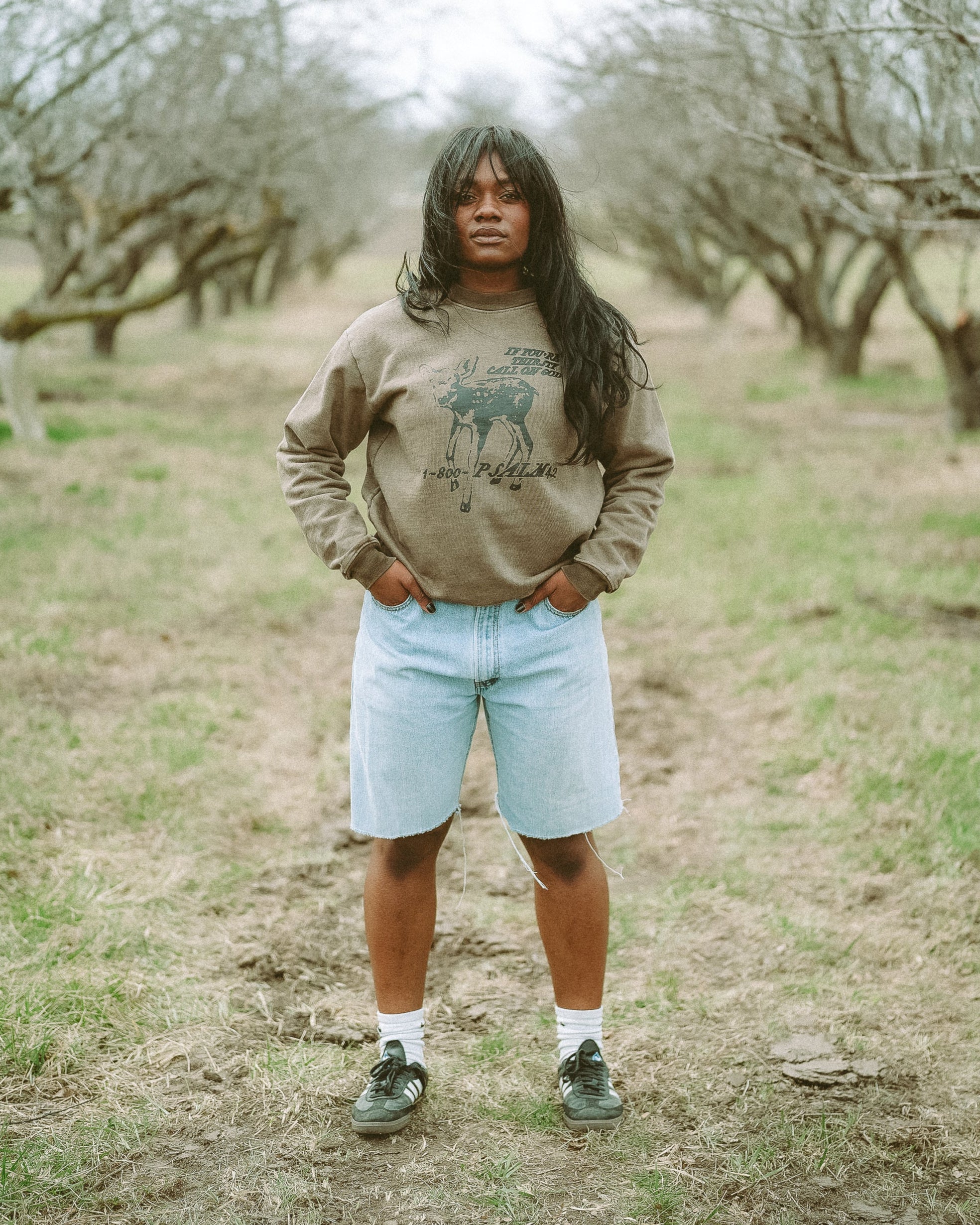 'IF YOU'RE THIRSTY CALL ON GOD' CREW NECK