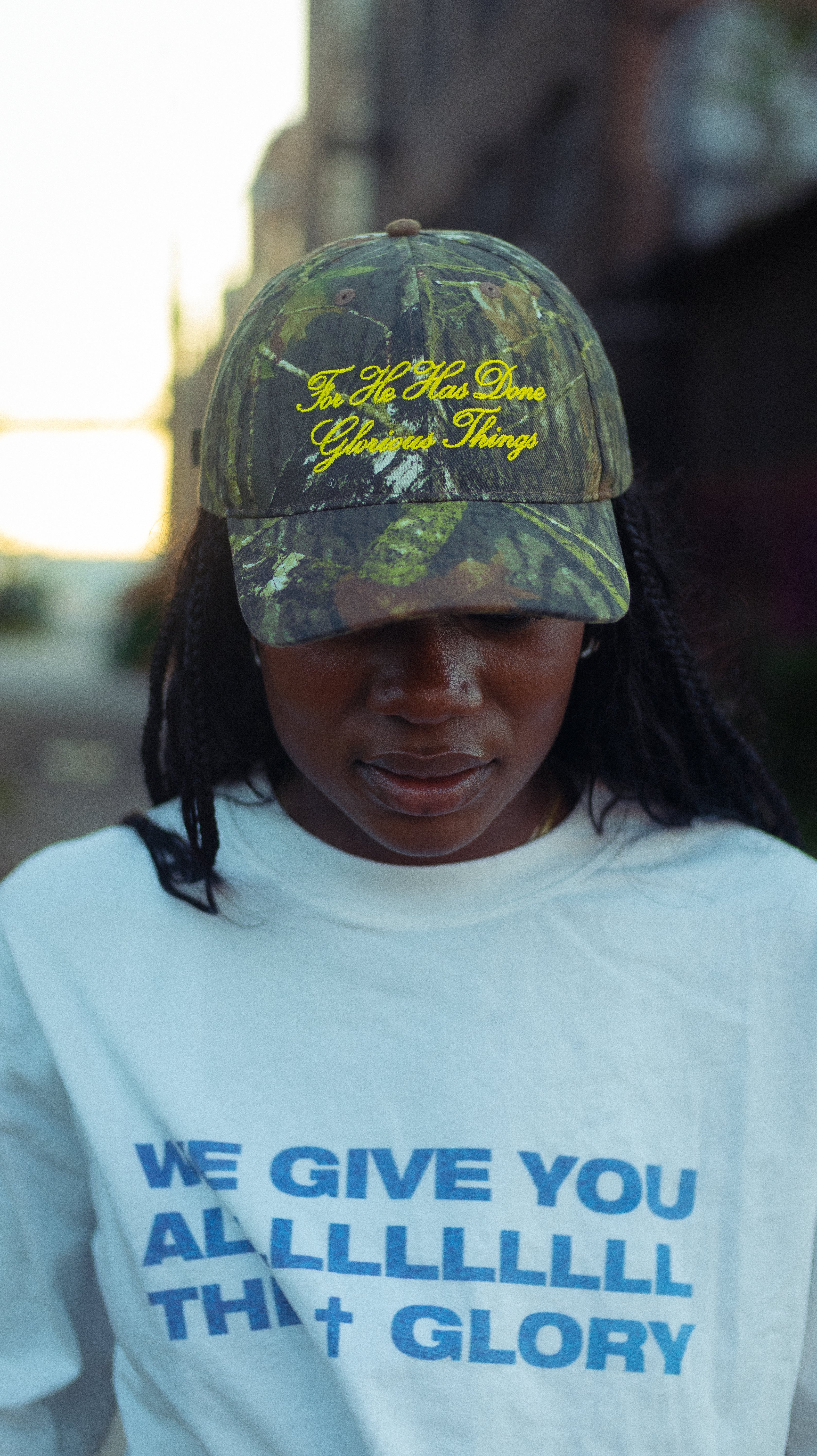 'GLORIOUS THINGS' CAMO HAT
