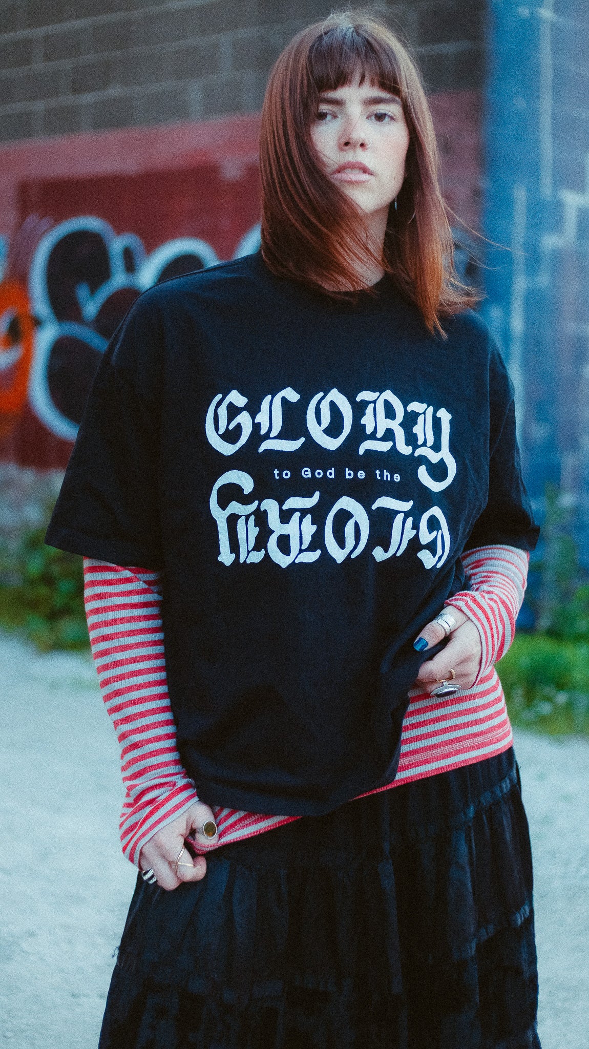 'TO GOD BE THE GLORY' BOXY TEE